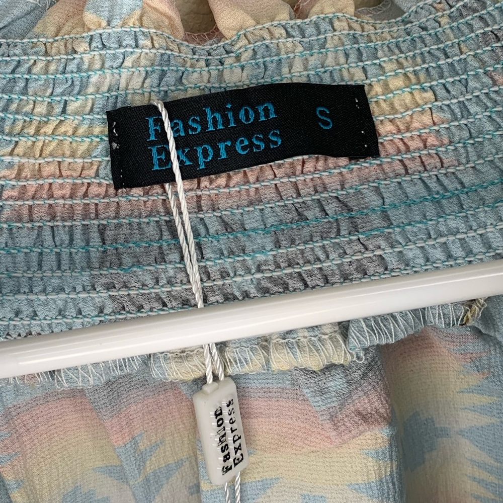 Aztec Off-the-Shoulder Top - Picture 2 of 5